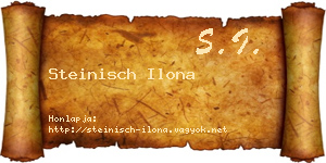 Steinisch Ilona névjegykártya