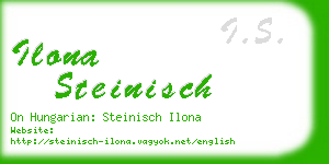 ilona steinisch business card